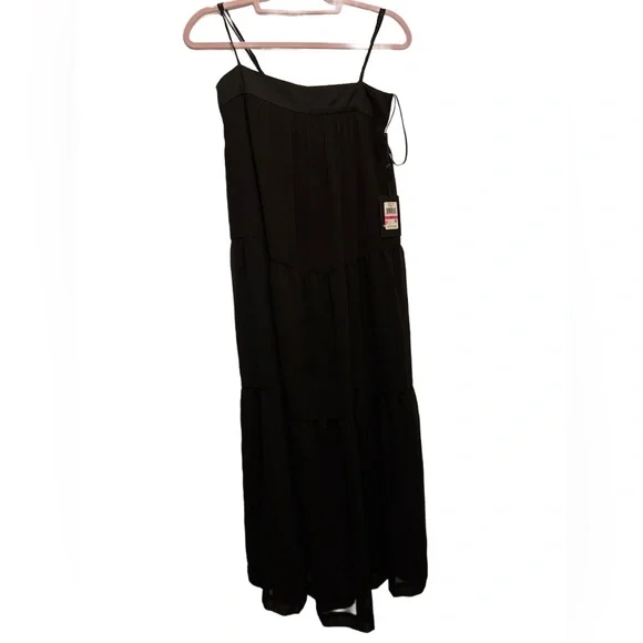 chinese dress ladies DONNA KARAN NY. DKNY Black Acetate Maxi Dress
